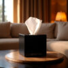 Black Tissue Box Cover